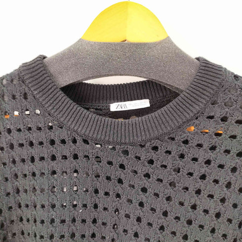 ザラ ZARA テクスチャ―クロシェニットセーター レディース 42