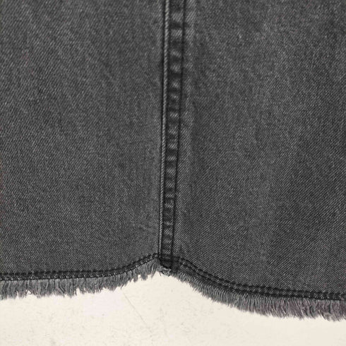 ウエストフリンジデニムスカート レディース