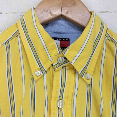 トミーヒルフィガー TOMMY HILFIGER ストライプ半袖シャツ メンズ L/G