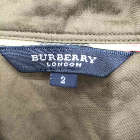 バーバリーロンドン BURBERRY LONDON 裏地ノバチェック 生地切替 ニットポロシャツ レディース US:0-2