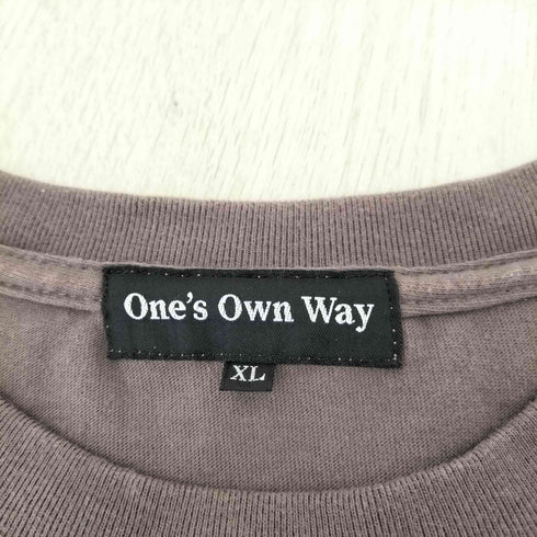 one's own way クルーネックTシャツ メンズ JPN:XL