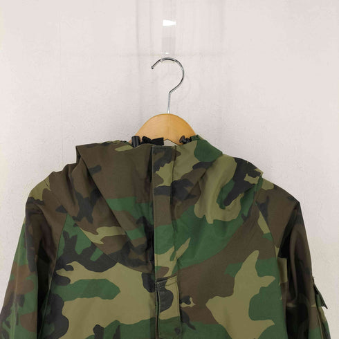 ユーエスネイビー U.S.NAVY 80s 88年会計 アルファ社製 COLD WEATHER PARKA カモフラ マウンテンパーカー メンズ SMALL SHORT