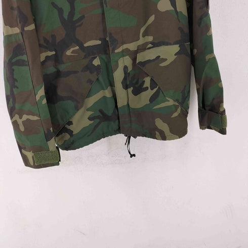 ユーエスネイビー U.S.NAVY 80s 88年会計 アルファ社製 COLD WEATHER PARKA カモフラ マウンテンパーカー メンズ SMALL SHORT