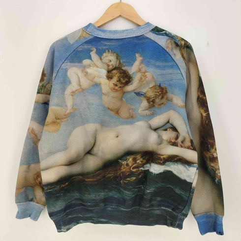 イエロー YELLO TEH BIRTH OF VENUS 1863 プリント スウェット レディース FREE