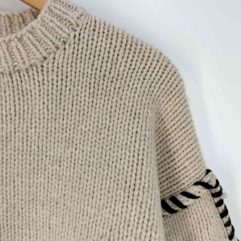ブラックバイマウジー BLACK by moussy volume sleeve hand knit ボリュームスリーブ ハンドニット レディース