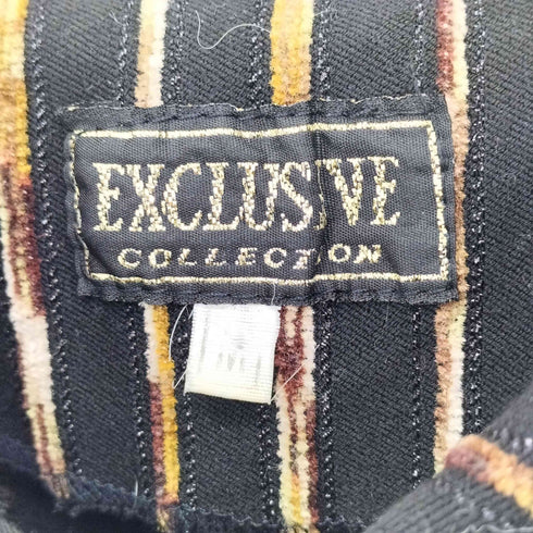 exclusive collection ウールパイピング ストライプ ストレッチ クロップドジャケット レディース JPN:M