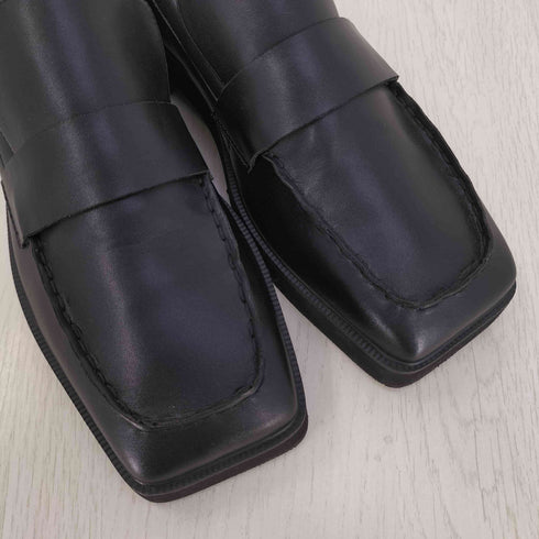 ブラックバイマウジー BLACK by moussy square toe loafer スクエアトゥローファー レディース 39
