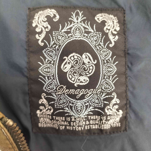 DEMAGOGUE 脱色加工レザージップブルゾン メンズ JPN:S