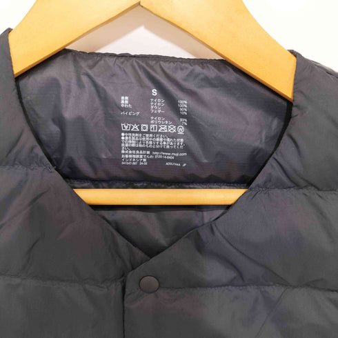 ムジルシリョウヒン 無印良品 23AW 軽量ダウンノーカラーベスト(帯電防止裏地) メンズ JPN:S