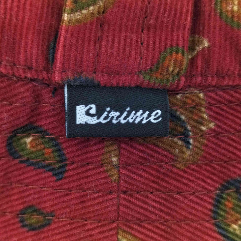 キリメ Kirime ペイズリー柄 コーデュロイ バケットハット メンズ