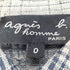 アニエスベーオム Agnes b.homme 七分袖 フロントポケットチェックシャツ レディース O