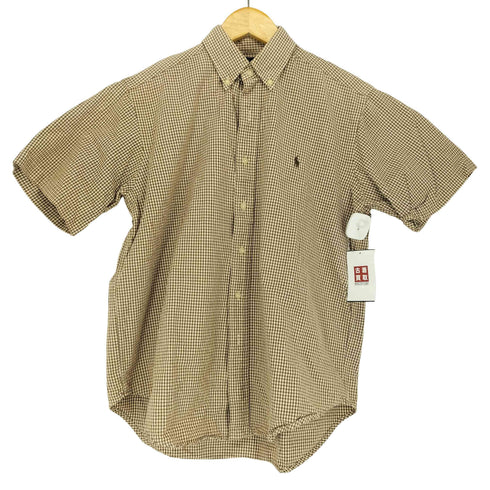 ラルフローレン RALPH LAUREN BLAKE ポニー 刺繍 ギンガムチェック ボタンダウン S/S シャツ メンズ import:S