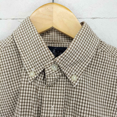 ラルフローレン RALPH LAUREN BLAKE ポニー 刺繍 ギンガムチェック ボタンダウン S/S シャツ メンズ import:S