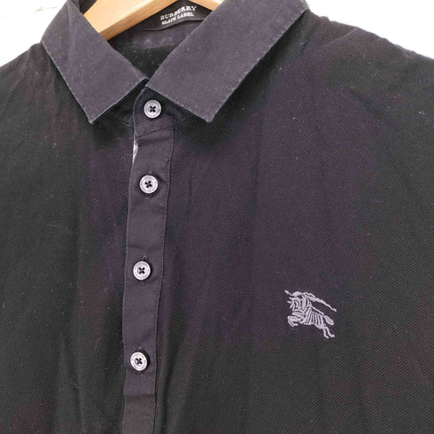 バーバリーブラックレーベル BURBERRY BLACK LABEL 襟切替ワンポイント刺繍ポロシャツ メンズ 2