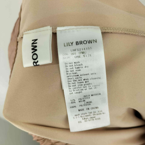 リリーブラウン Lily Brown シャイニングプリーツスカート レディース ONE SIZE