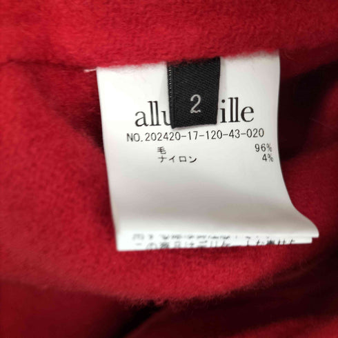 アルアバイル allureville リバーショールカラーミドル丈コート レディース 2