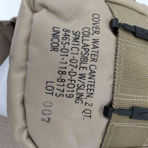 ユーエスアーミー U.S. ARMY 00S 07年会計 COVER WATER CANTEEN 2 QT COLLAPSIBLE W/SLING 2QT ウォーターキャンティーンカバー ショルダーバッグ メンズ