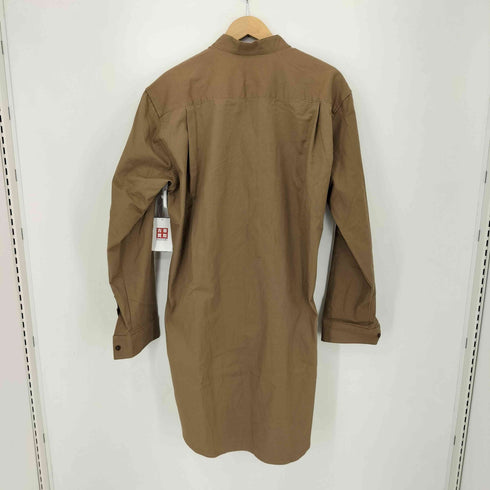 Cocomure ポリ混 レーヨン バンドカラー L/Sシャツ レディース XXL