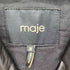 MAJE SHANNON ラムレザーキルトノーカラージャケット レディース EUR:38