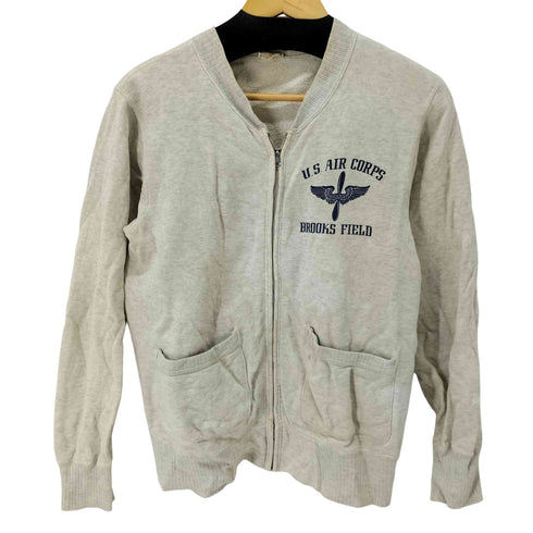 バズリクソンズ BUZZ RICKSONS U.S. AIR CORPS プリントスウェットジップブルゾン メンズ JPN:M