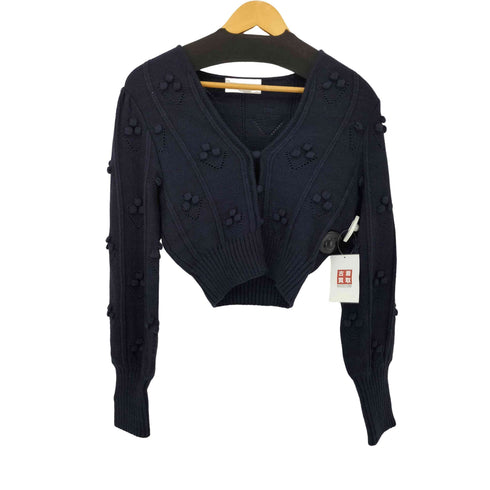 マメクロゴウチ Mame Kurogouchi 22AW Bubble Pattern Cropped Knitted Cardigan レディース JPN:2