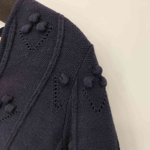 マメクロゴウチ Mame Kurogouchi 22AW Bubble Pattern Cropped Knitted Cardigan レディース JPN:2