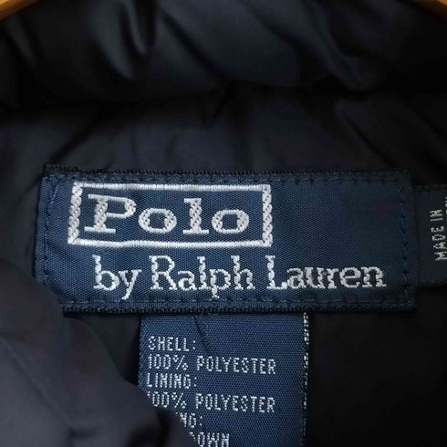 ポロバイラルフローレン Polo by RALPH LAUREN 90s ロゴパッチ ダウンジャケット メンズ import:L