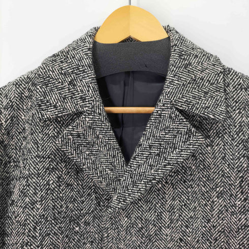 キャサリンハムネットロンドン KATHARINE HAMNETT LONDON ヘリンボーンチェスターコート メンズ