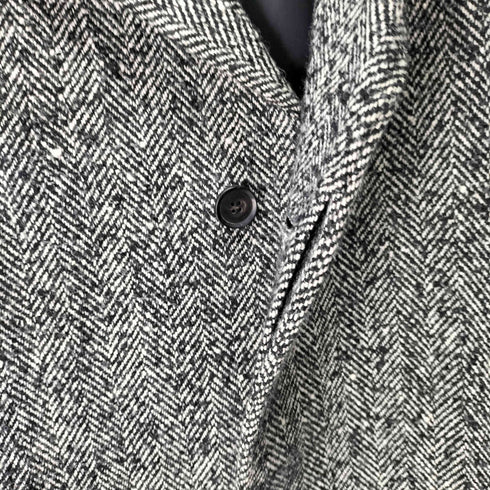 キャサリンハムネットロンドン KATHARINE HAMNETT LONDON ヘリンボーンチェスターコート メンズ