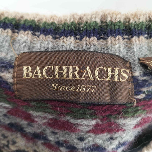 BACHRACHS フェアイル柄ウールニットベスト メンズ JPN:M