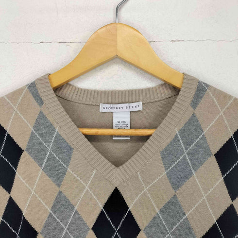 ジェフリービーン GEOFFREY BEENE アーガイル柄ベスト メンズ JPN:XL