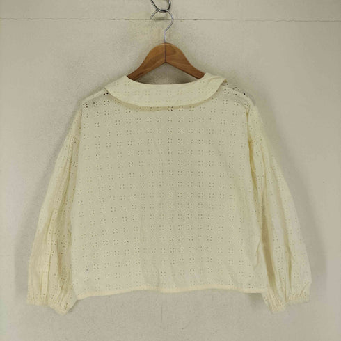 サマンサモスモス samansa Mos2 オーバーレース刺繍ブラウス レディース FREE