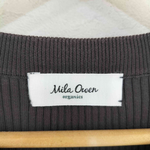ミラオーウェン Mila Owen オーガニック半袖リブニットトップス レディース 0