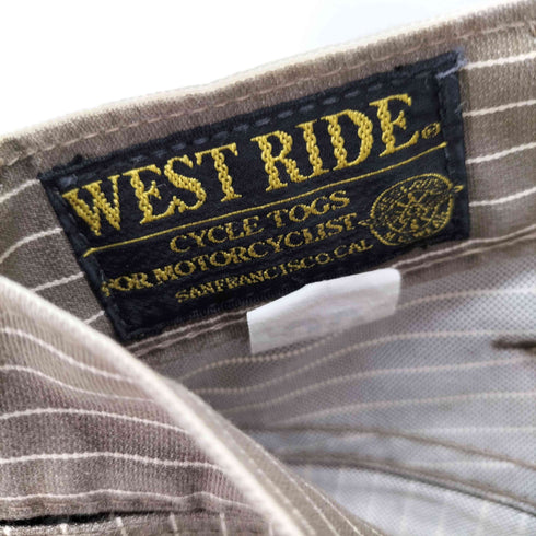 ウエストライド WESTRIDE CYCLE TOGS ボタンフライストライプストレートパンツ メンズ 30