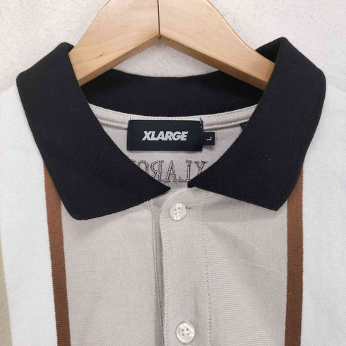 エクストララージ XLARGE JACQUARD KNIT POLO SHIRT メンズ L