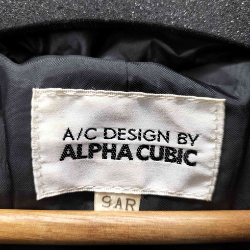 alpha cubic ファー付き ダウンハーフコート レディース 9ar