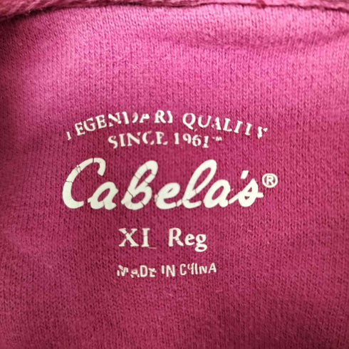 カベラス Cabela's ボア 刺繍 ロゴ コットン ポリ プルオーバー パーカー メンズ import:XL
