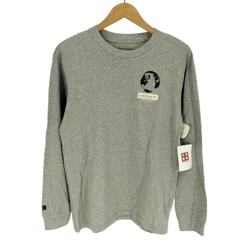 アディダス adidas Playera Silas Message Manga Larga ECO OVER EGO バックプリント L/S Tシャツ メンズ JPN:L