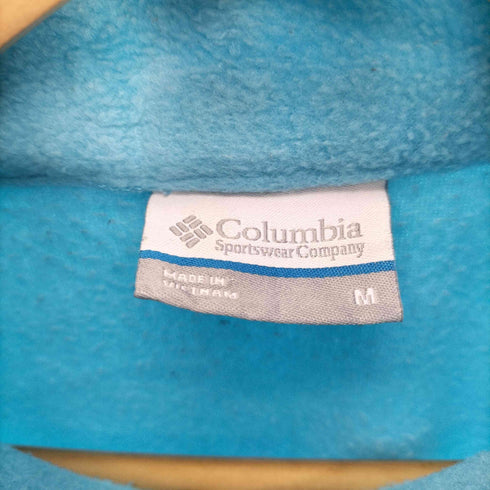 コロンビア Columbia ロゴ 刺繍 ジップアップ フリース ジャケット 裾ドローコード レディース import:M