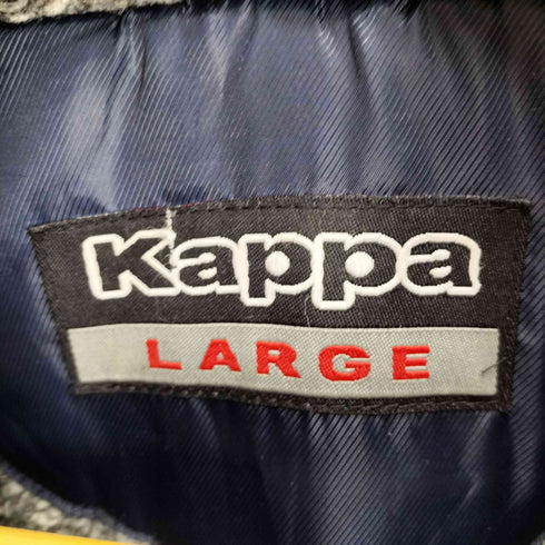 カッパ Kappa バック アーム ロゴ 刺繍 裏ボア フーデッド ベンチ コート メンズ import:L