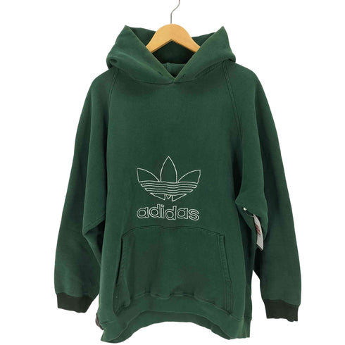 アディダス adidas USA製 万国旗タグ トレフォイルロゴ刺繍プルオーバーパーカー メンズ import:XL