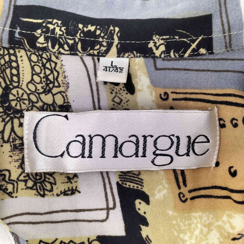 camargue 総柄 開襟 長袖シャツ メンズ JPN:L