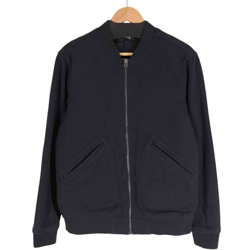 ザラ ZARA 鹿の子フルジップブルゾン メンズ import:M
