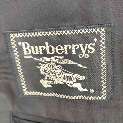 バーバリーズ BURBERRYS ピークドラペル ダブルプレスト ウール 4B テーラードジャケット 2タックスラックス ストライプ メンズ 100-90-180