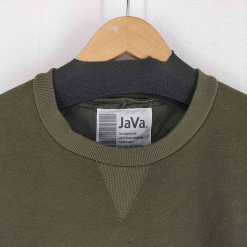 ジャバ JaVa ユニセックス2wayリバーシブル裏起毛×キルティング切替プルオーバー メンズ JPN:L