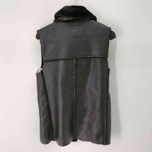 フォーエバー21 FOREVER 21 フェイクレザームートンダブルライダースベスト レディース JPN:S