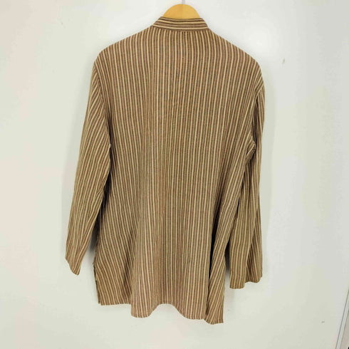 ファブインディア fabindia インド製 バンドカラー ストライプ プルオーバーシャツ メンズ 38