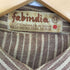 ファブインディア fabindia インド製 バンドカラー ストライプ プルオーバーシャツ メンズ 38