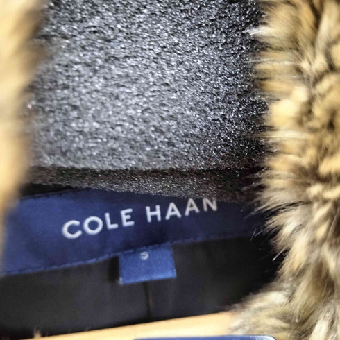 コールハーン COLE HAAN 襟ファードッキングダウンコート 裏地総柄 レディース JPN:S