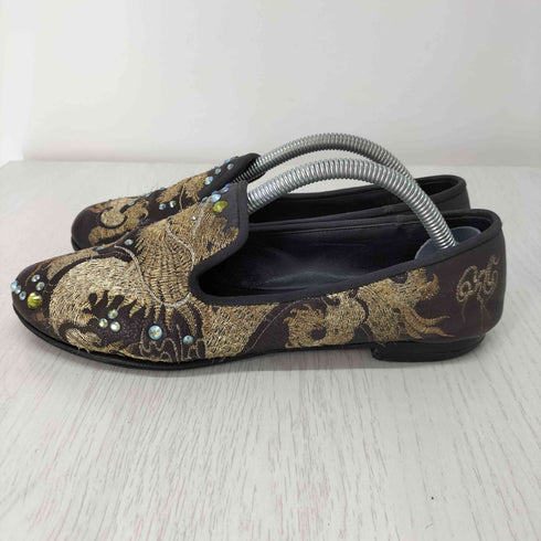 GIUSEPPE ZANOTTI ビジュ― 刺繍スリッポン パンプス レディース JPN:37